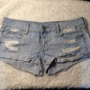 American Eagle Distressed Denim Shorts